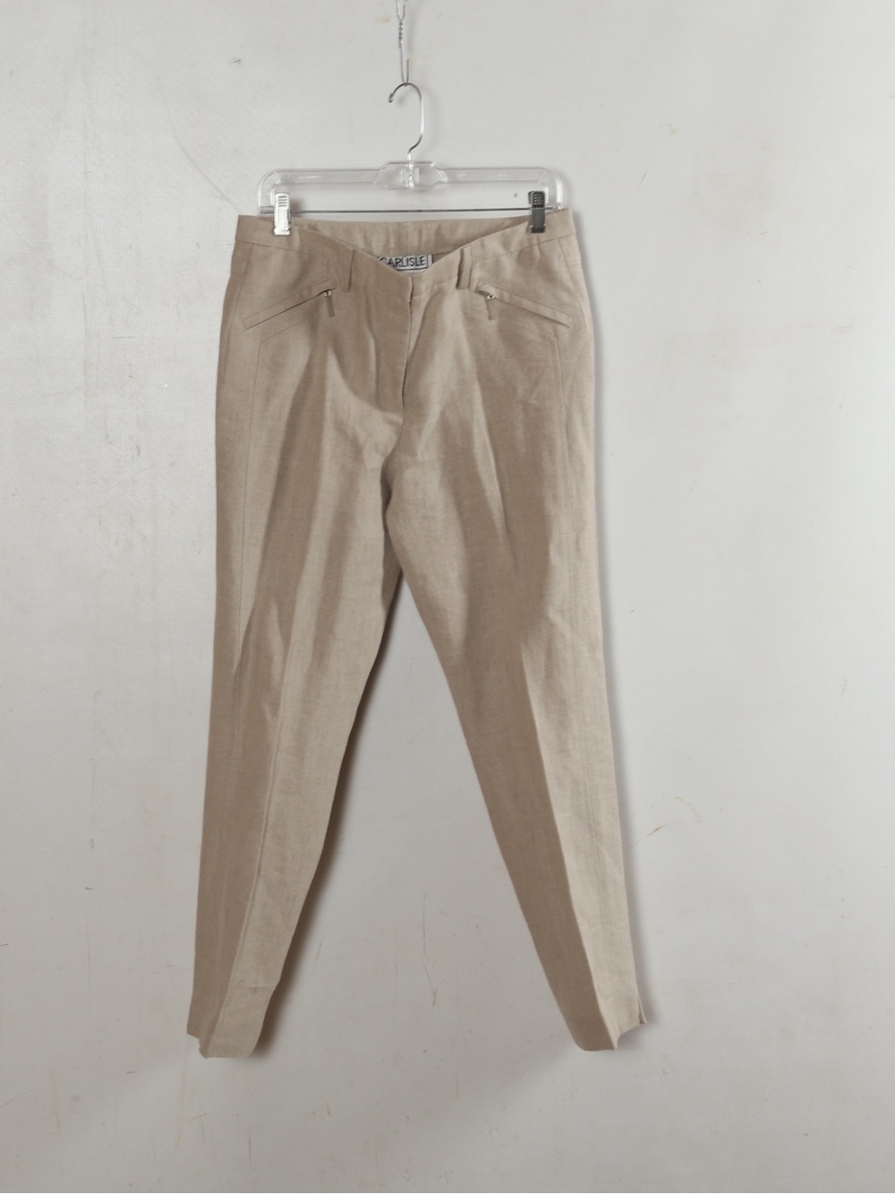 Carlisle Beige Slim Tailored Chinos